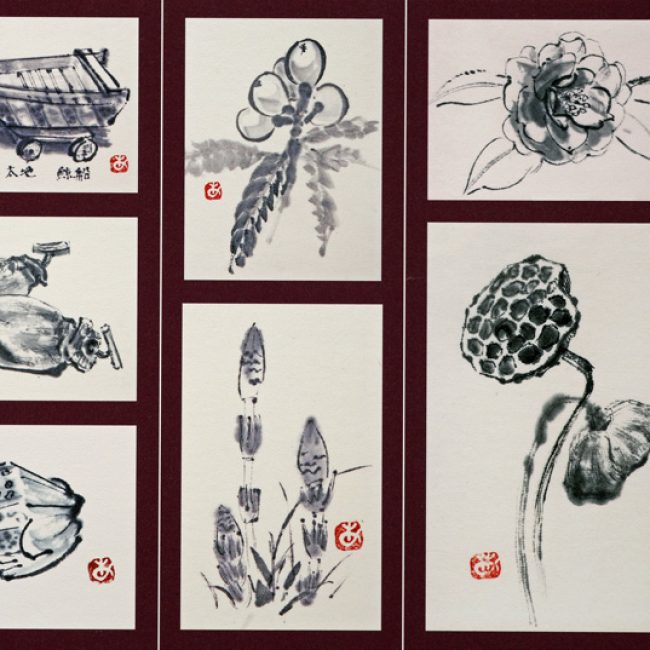 岸本章子 日本画展 水墨の仕事とスケッチ